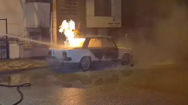 Eskişehir’de park halindeki LPG’li otomobil yandı
