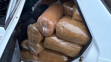 Sivas'ta kaçakçılık operasyonu : 1 ton tütün ele geçirildi