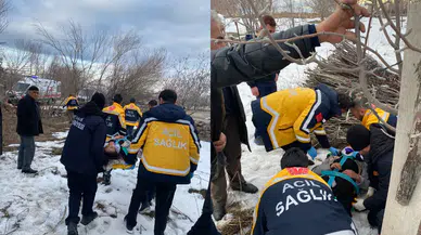 Van Edremit'te kamyonet devrildi : 2 kişi yaralandı