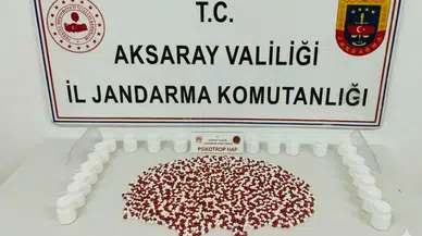 Aksaray'da uyuşturucu operasyonu : Bin 120 adet hap ele geçirildi
