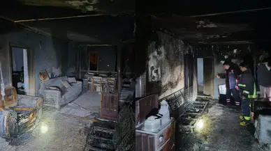 Van'da bir evde yangın çıktı