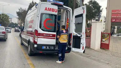 Aydın'da motosiklet devrildi : Sürücü yaralandı