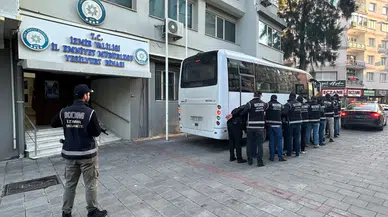 İzmir'de suç örgütüne düzenlenen operasyonda 7 kişi tutuklandı