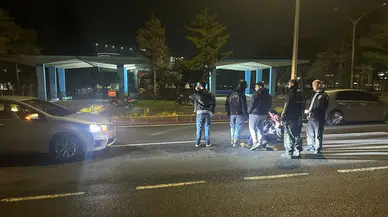 Tekirdağ'da otomobilin önüne atlayan genç yaralandı