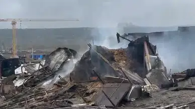 Kocaeli Dilovası'nda feci ahır yangını : Yüzlerce hayvan telef oldu!