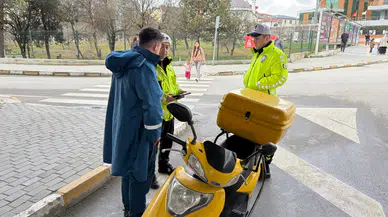 Tekirdağ'da trafik denetimleri : Kasksız sürücüye 5 bin TL ceza