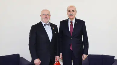 Başkan Kurtulmuş, Litvanya Meclis Başkanı Olekas ile bir araya geldi