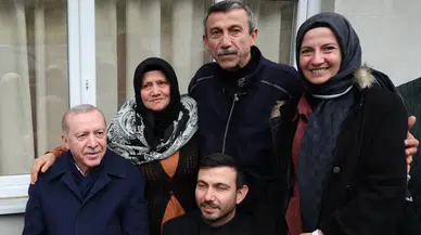 Cumhurbaşkanı Erdoğan Rize'de komşularıyla bayramlaştı