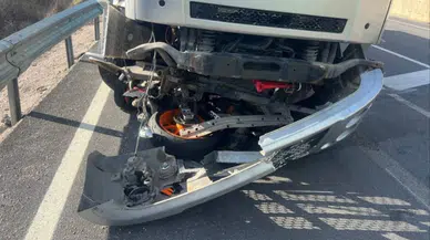 Samsun'da feci kaza : Motosiklet sürücüsü öldü