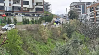 Bursa'da yağışlar nedeniyle yol çöktü
