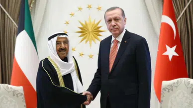Cumhurbaşkanı Erdoğan Kuveyt Emiri ile görüştü