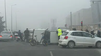 Düzce'de iki otomobil çarpıştı : 4 kişi yaralandı