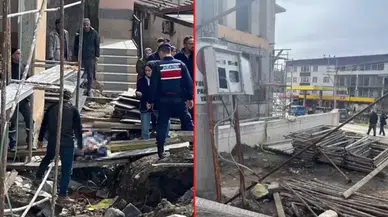 Zonguldak'ta inşaatta iş kazası : 3'üncü kattan düşen işçi ağır yaralandı