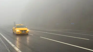 Bolu Dağı geçişinde sis ve sağanak etkili