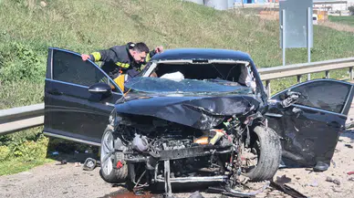 Tekirdağ çevreyolunda zincirleme kaza : 5 yaralı