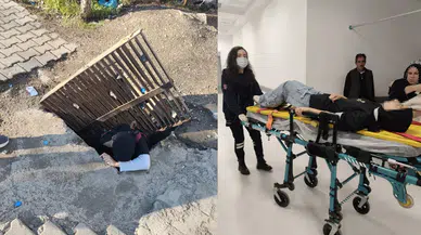 Diyarbakır'da gider mazgalı kaydı, genç kız bir buçuk metrelik çukura düştü