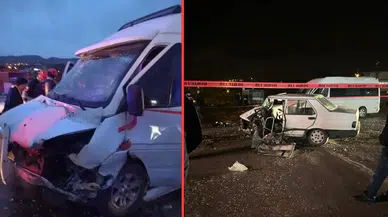 Zonguldak'ta işçi servisi ile otomobil çarpıştı : Çok sayıda yaralı var