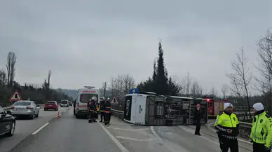 Yalova'da feci işçi servisi kazası : 1 ölü, 20 yaralı