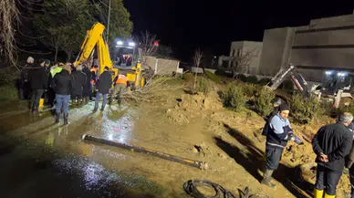 Samsun'da isale hattı patladı