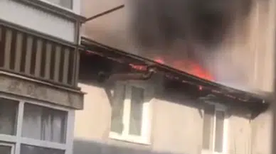 Bursa Gürsu’da çatı yangını paniğe yol açtı