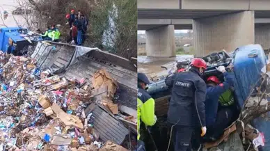 Osmaniye'de karton yüklü tır çaya düştü, sürücü hayatını kaybetti