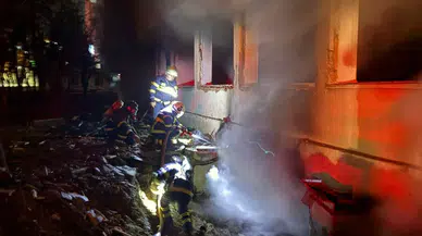 Siirt'te yangın : Eski üniversite yerleşkesi alev alev yandı