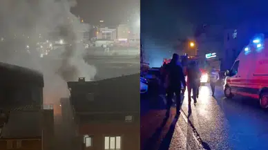 Tekirdağ'da yangın : 4 katlı binada maddi hasar meydana geldi