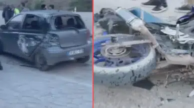 Hatay'da otomobil ile motosiklet çarpıştı : 1 ölü, 3 yaralı