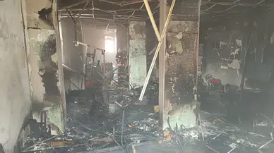 Malatya'da spor salonunda yangın : Apartman sakinleri balkonlardan tahliye edildi