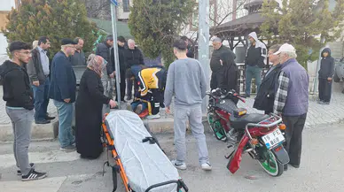 Çorum'da kaza : Motosiklet ile minibüs çarpıştı
