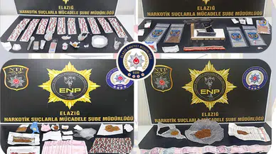 Elazığ’da uyuşturucu operasyonu : 14 şüpheli tutuklandı