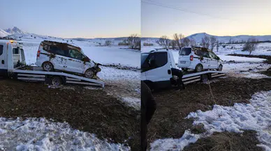 Niğde-Çamardı yolunda kaza : Araç takla attı, 4 kişi yaralandı
