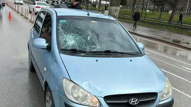 Malatya'da otomobil yayaya çarptı : 2 yaralı