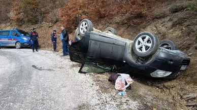 Sinop'ta araç takla attı : 1 ölü, 3 yaralı
