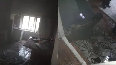 Van'da ev yangını : Can kaybı ve yaralanma yaşanmadı