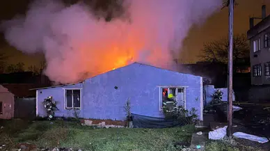 Tokat'ta iki katlı ev alevlere teslim oldu : 2 kişi dumandan etkilendi