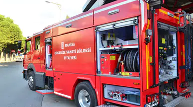 Manisa'da apartman yangını : 1 kişi yaralandı, 1 görme engelli kurtarıldı