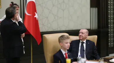 Cumhurbaşkanı Erdoğan, Bakan Tekin ve çocukları kabul etti