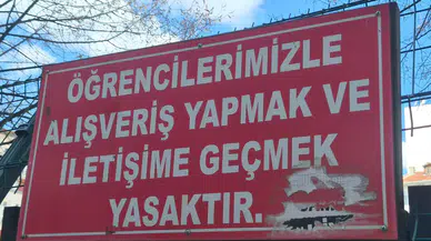 Eskişehir'de okul tellerinde ilginç uyarı : Görenler şaşırdı