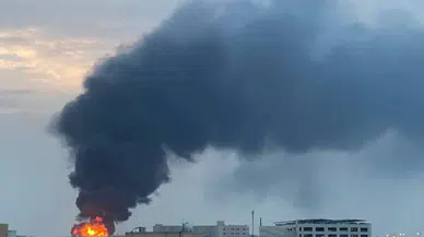 İran'ın saldırıları sürüyor : Bahreyn'de bir tesiste yangın çıktı