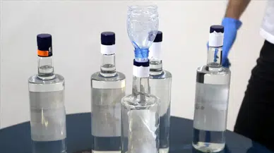 Samsun Canik'te sahte alkol operasyonu