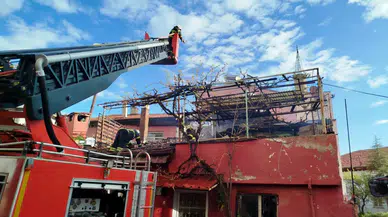 Burdur'da müstakil evde korkutan yangın