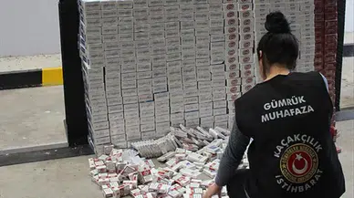 Antalya'da kaçak sigara operasyonu : 10 bin paket ele geçirildi