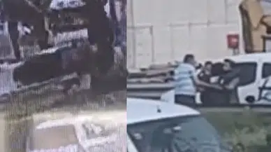 Mersin'de kaza : Tır, otomobili metrelerce sürükledi