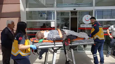 Adıyaman'da sepetli motosiklet kazası : Önce yolcu düştü sonra motosiklet devrildi