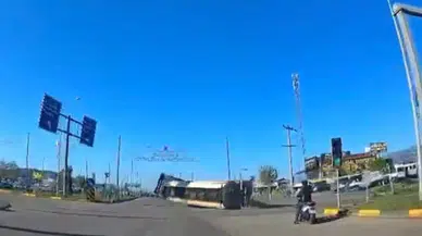 Gaziantep'te akaryakıt yüklü tır devrildi : 2 yaralı