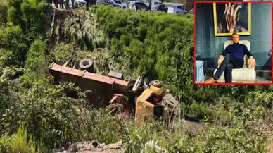 İnegöl'de dereye uçan vincin sürücüsü Kemal Doyan toprağa verildi