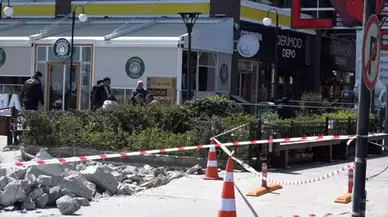 Samsun Canik’te heyelan sonrası Lovelet AVM girişleri kapatıldı