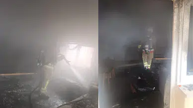 Hatay Reyhanlı'da bir ev alevlere teslim oldu