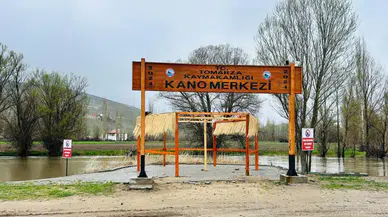 Kayseri'de Zamantı Irmağı taştı